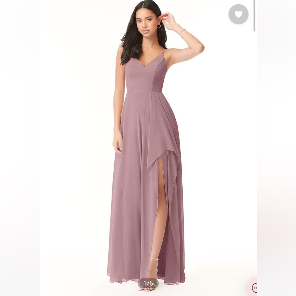 Bridesmaid dress. Azazie brand, size A12, color Dusty Rose